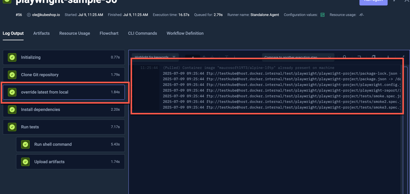 Local Development with Local Override