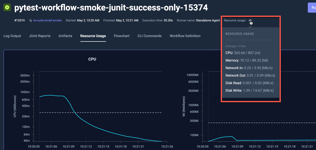 Metric Aggregates in Execution Details
